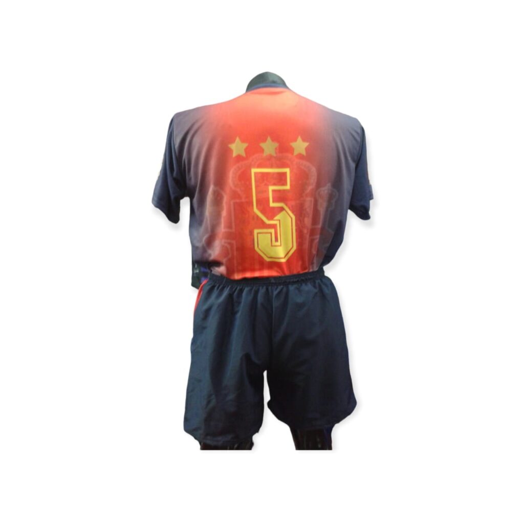 Uniforme de Fútbol Camiseta Sublimada personalizada Pantaloneta cosida